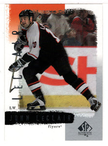 John LeClair - Philadelphia Flyers (NHL Hockey Card) 2000-01 Upper Deck SP Authentic # 64 Mint