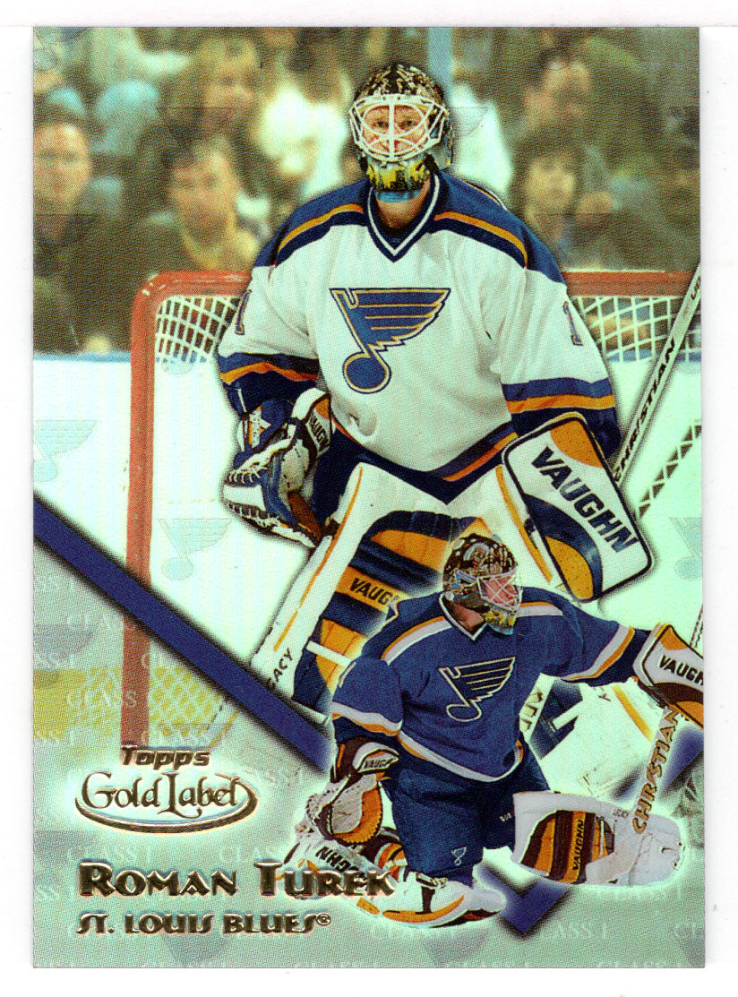 Roman Turek - St. Louis Blues (NHL Hockey Card) 2000-01 Topps Gold Label Class 1 # 44 Mint