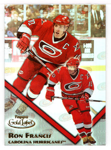 Ron Francis - Carolina Hurricanes (NHL Hockey Card) 2000-01 Topps Gold Label Class 1 # 80 Mint