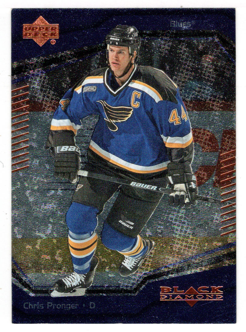 Chris Pronger - St. Louis Blues (NHL Hockey Card) 2000-01 Upper Deck Black Diamond # 51 Mint