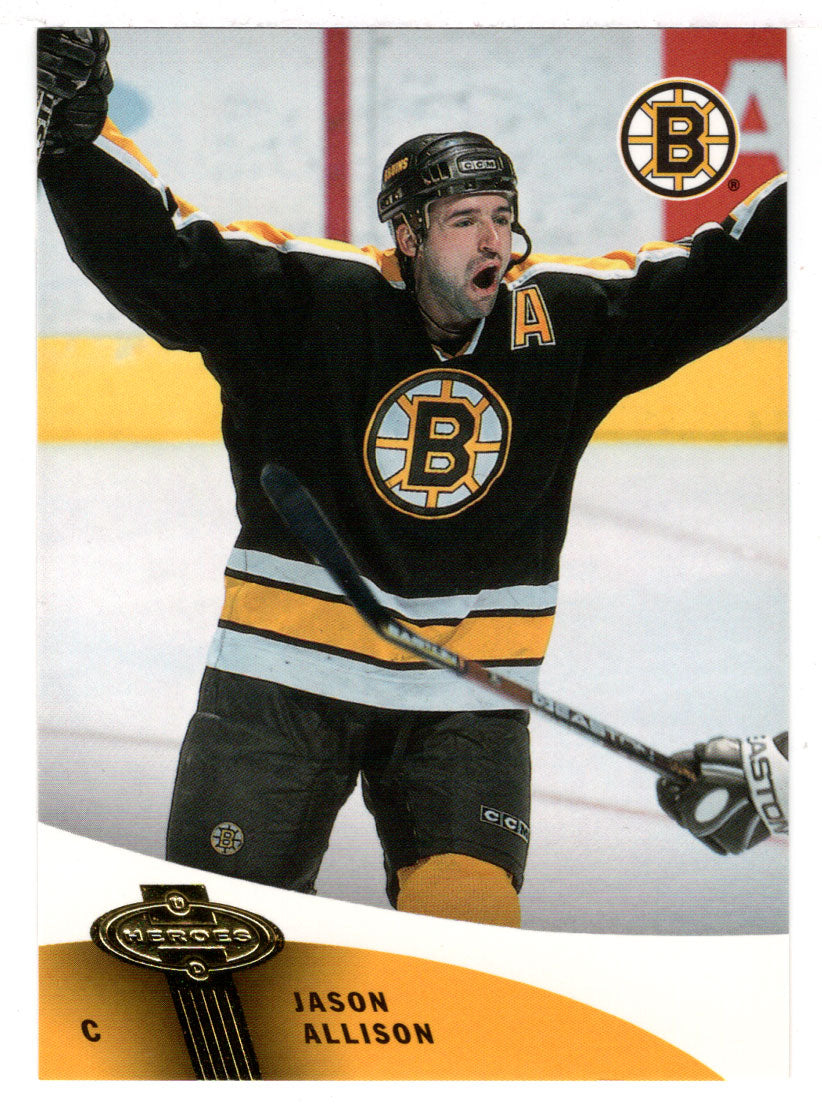 Jason Allison - Boston Bruins (NHL Hockey Card) 2000-01 Upper Deck Heroes # 8 Mint