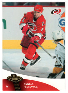 Sandis Ozolinsh - Carolina Hurricanes (NHL Hockey Card) 2000-01 Upper Deck Heroes # 23 Mint