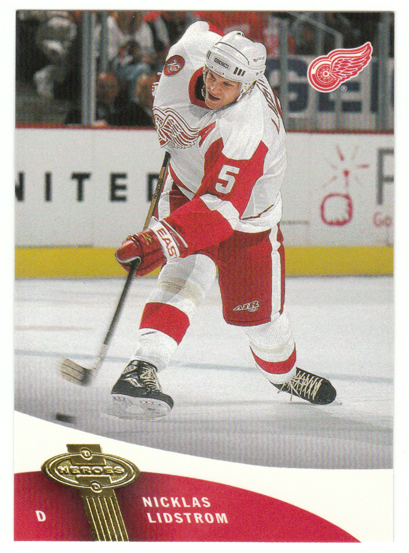 Nicklas Lidstrom - Detroit Red Wings (NHL Hockey Card) 2000-01 Upper Deck Heroes # 46 Mint