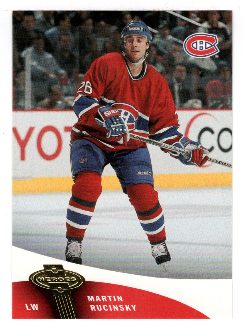 Martin Rucinsky - Montreal Canadiens (NHL Hockey Card) 2000-01 Upper Deck Heroes # 64 Mint