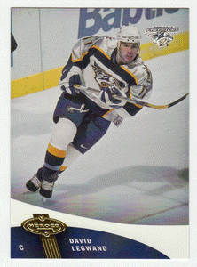David Legwand - Nashville Predators (NHL Hockey Card) 2000-01 Upper Deck Heroes # 68 Mint
