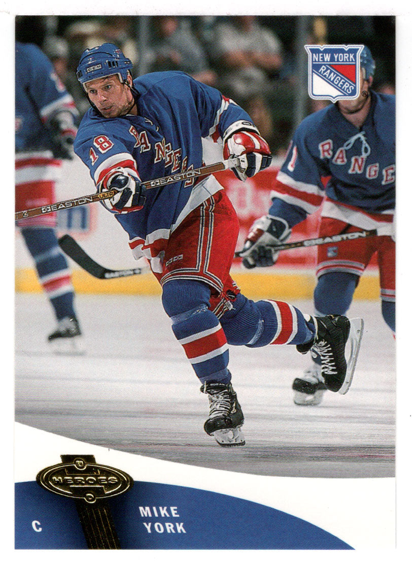 Mike York - New York Rangers (NHL Hockey Card) 2000-01 Upper Deck Heroes # 79 Mint