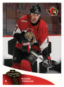 Ricard Persson - Ottawa Senators (NHL Hockey Card) 2000-01 Upper Deck Heroes # 83 Mint