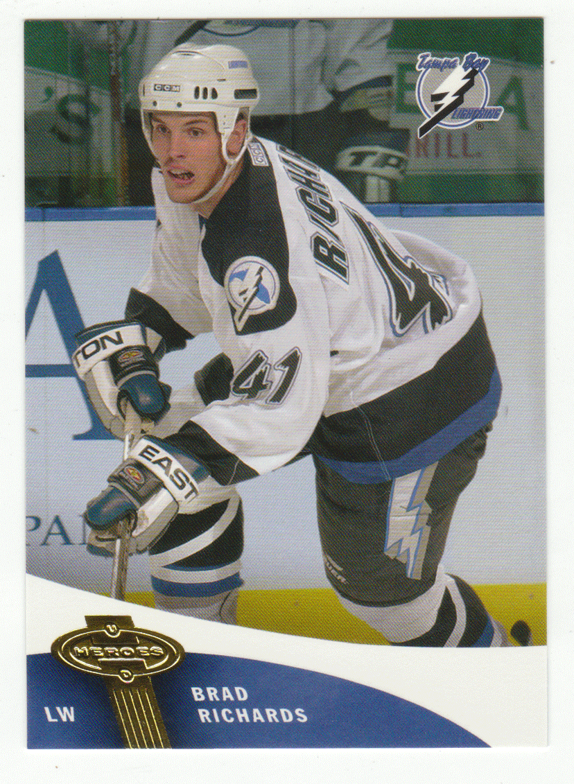Brad Richards - Tampa Bay Lightning (NHL Hockey Card) 2000-01 Upper Deck Heroes # 107 Mint