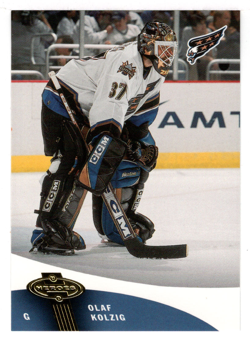 Olaf Kolzig - Washington Capitals (NHL Hockey Card) 2000-01 Upper Deck Heroes # 117 Mint