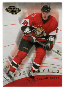 Marian Hossa - Ottawa Senators - Portraits (NHL Hockey Card) 2000-01 Upper Deck Heroes # 152 Mint