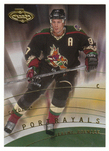 Jeremy Roenick - Phoenix Coyotes - Portraits (NHL Hockey Card) 2000-01 Upper Deck Heroes # 154 Mint