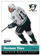 German Titov - Anaheim Ducks (NHL Hockey Card) 2000-01 Upper Deck Vintage # 1 Mint