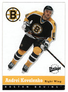 Andrei Kovalenko - Boston Bruins (NHL Hockey Card) 2000-01 Upper Deck Vintage # 30 Mint
