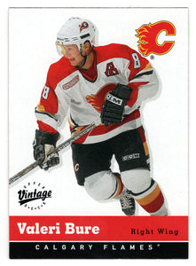 Valeri Bure - Calgary Flames (NHL Hockey Card) 2000-01 Upper Deck Vintage # 51 Mint