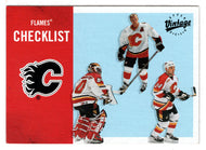 Calgary Flames Team Checklist - Valeri Bure - Fred Brathwaite - Jason Wiemer (NHL Hockey Card) 2000-01 Upper Deck Vintage # 61 Mint