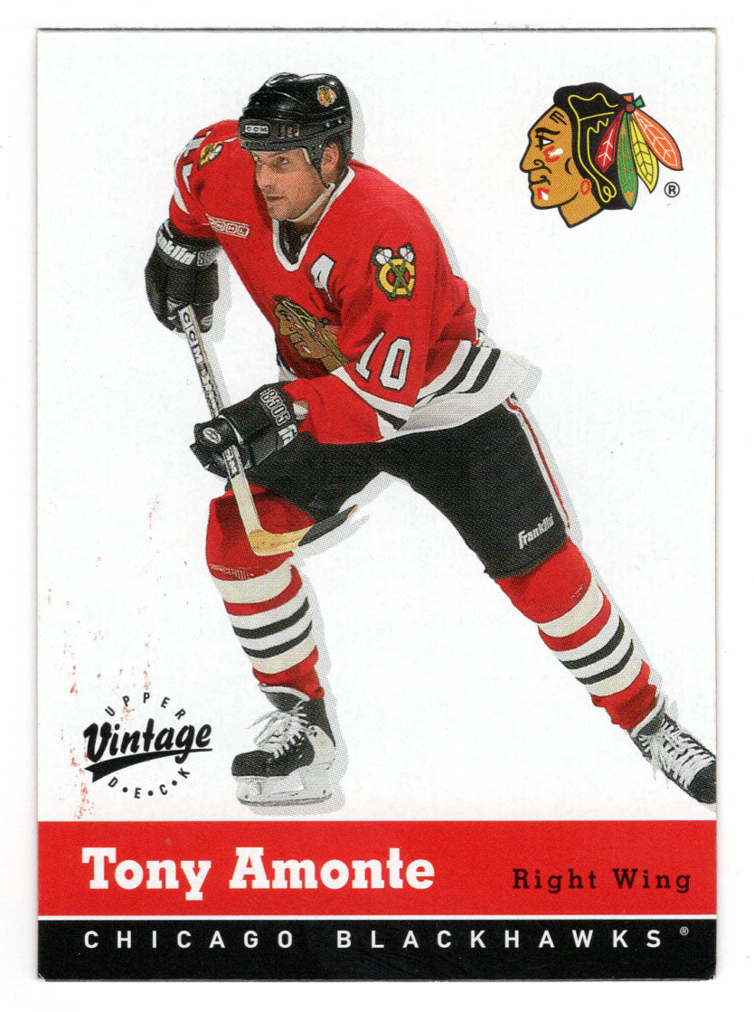 Tony Amonte - Chicago Blackhawks (NHL Hockey Card) 2000-01 Upper Deck Vintage # 75 Mint