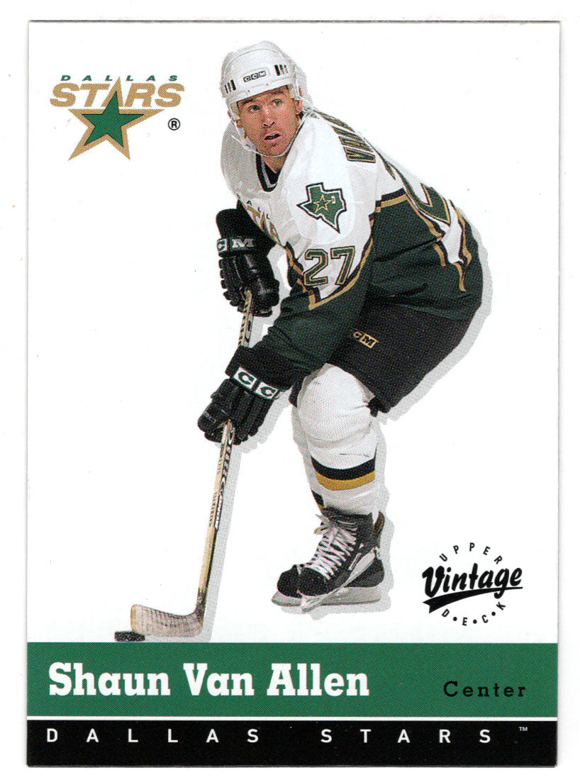 Shaun Van Allen - Dallas Stars (NHL Hockey Card) 2000-01 Upper Deck Vintage # 117 Mint