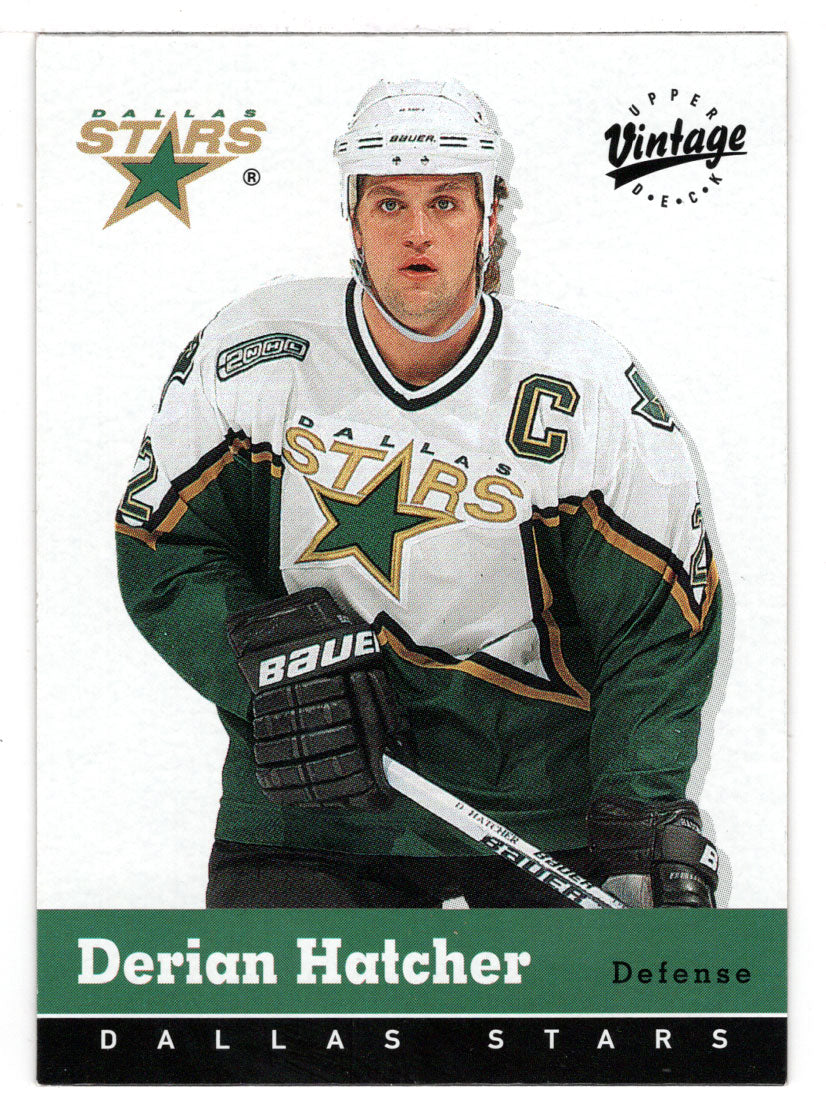 52 Derian Hatcher - Dallas Stars - 1994-95 Ultra Hockey – Isolated