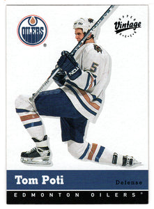 Tom Poti - Edmonton Oilers (NHL Hockey Card) 2000-01 Upper Deck Vintage # 142 Mint