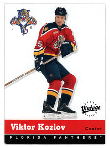Viktor Kozlov - Florida Panthers (NHL Hockey Card) 2000-01 Upper Deck Vintage # 152 Mint