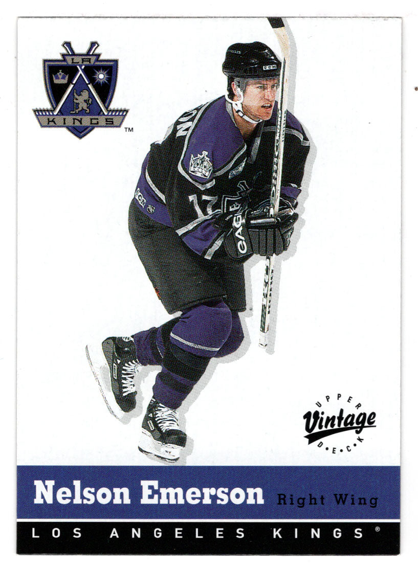 Nelson Emerson - Los Angeles Kings (NHL Hockey Card) 2000-01 Upper Deck Vintage # 171 Mint