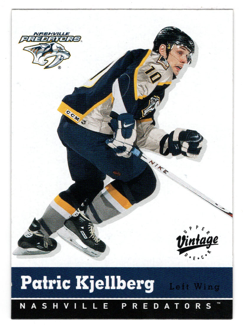 Patric Kjellberg - Nashville Predators (NHL Hockey Card) 2000-01 Upper Deck Vintage # 204 Mint