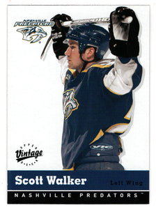 Scott Walker - Nashville Predators (NHL Hockey Card) 2000-01 Upper Deck Vintage # 205 Mint
