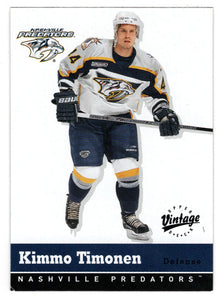 Kimmo Timonen - Nashville Predators (NHL Hockey Card) 2000-01 Upper Deck Vintage # 206 Mint