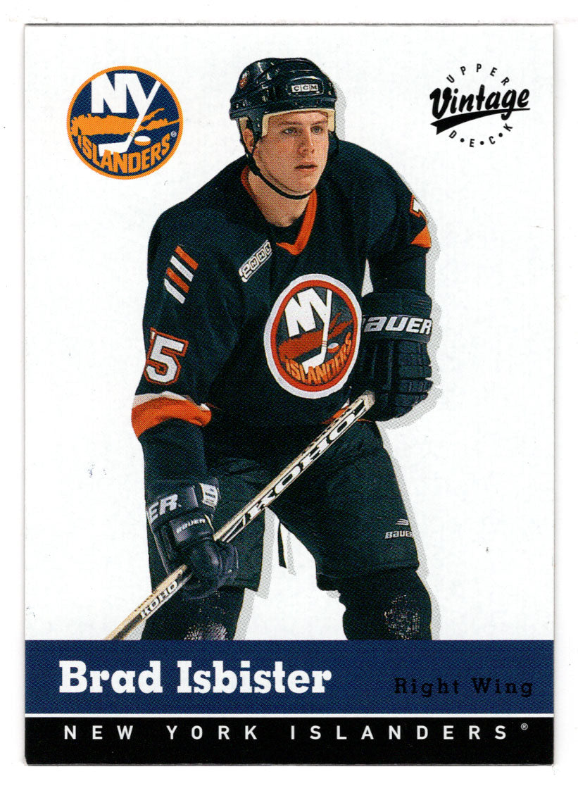 Brad Isbister - New York Islanders (NHL Hockey Card) 2000-01 Upper Deck Vintage # 225 Mint