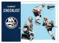 New York Islanders Team Checklist - Tim Connolly - John Vanbiesbrouck - Kenny Jonsson (NHL Hockey Card) 2000-01 Upper Deck Vintage # 233 Mint