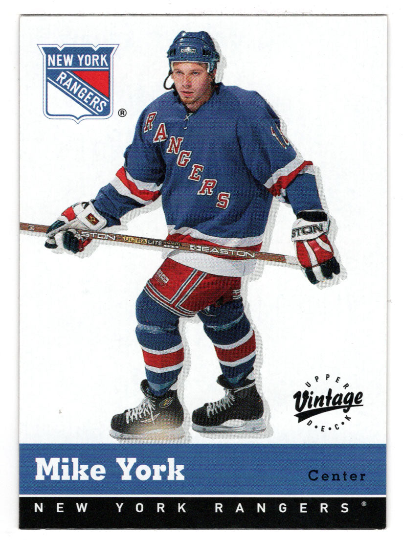 Mike York - New York Rangers (NHL Hockey Card) 2000-01 Upper Deck Vintage # 241 Mint