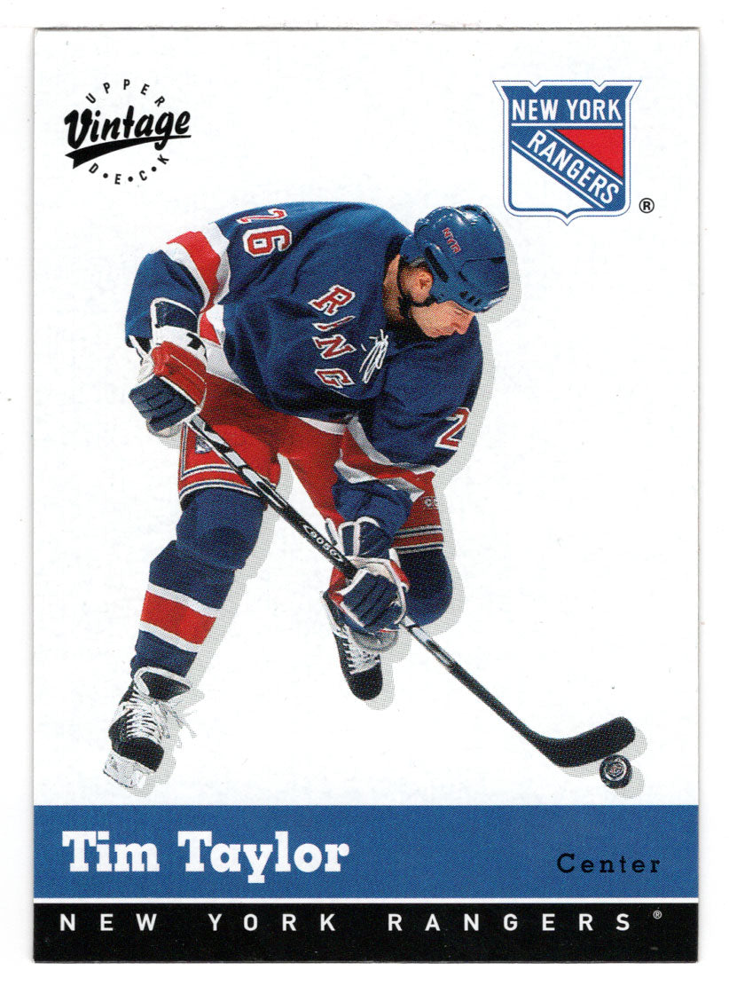 Tim Taylor - New York Rangers (NHL Hockey Card) 2000-01 Upper Deck Vintage # 245 Mint