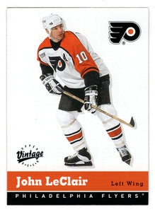 John LeClair - Philadelphia Flyers (NHL Hockey Card) 2000-01 Upper Deck Vintage # 260 Mint