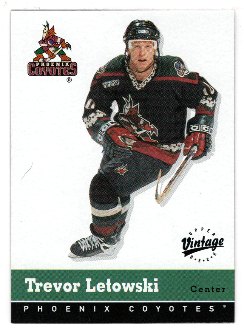 Trevor Letowski - Phoenix Coyotes (NHL Hockey Card) 2000-01 Upper Deck Vintage # 277 Mint