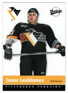 Janne Laukkanen - Pittsburgh Penguins (NHL Hockey Card) 2000-01 Upper Deck Vintage # 293 Mint
