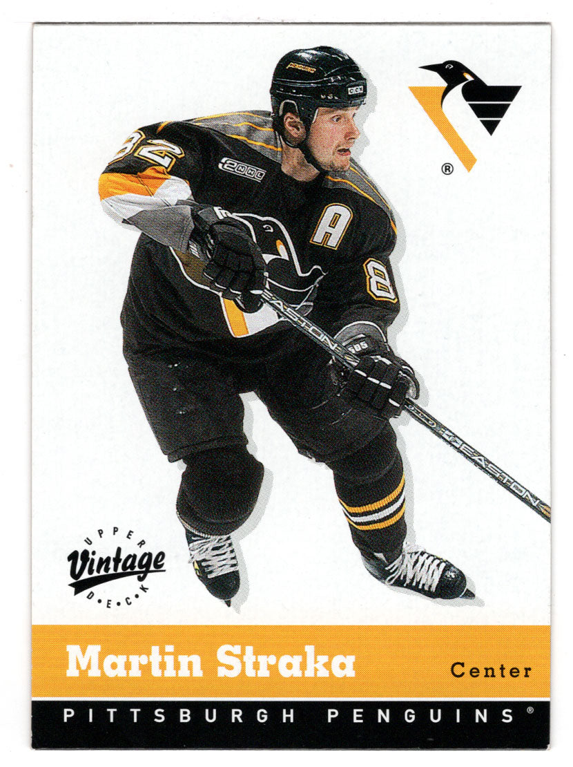 Martin Straka - Pittsburgh Penguins (NHL Hockey Card) 2000-01 Upper Deck Vintage # 294 Mint