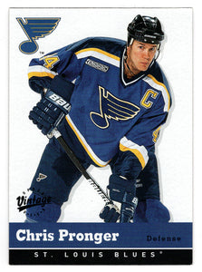 Chris Pronger - St. Louis Blues (NHL Hockey Card) 2000-01 Upper Deck Vintage # 309 Mint
