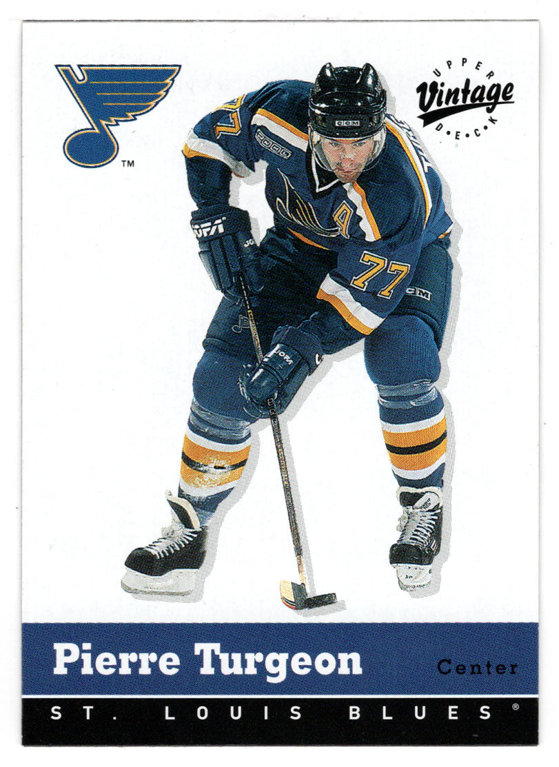 Pierre Turgeon - St. Louis Blues (NHL Hockey Card) 2000-01 Upper Deck Vintage # 319 Mint