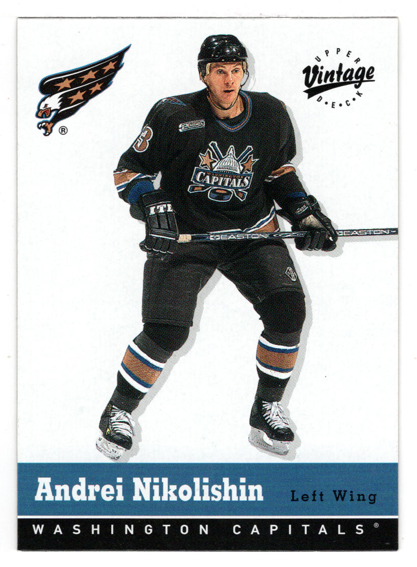 Andrei Nikolishin - Washington Capitals (NHL Hockey Card) 2000-01 Upper Deck Vintage # 362 Mint