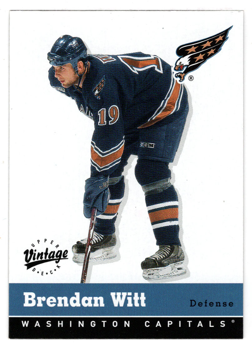 Brendan Witt - Washington Capitals (NHL Hockey Card) 2000-01 Upper Deck Vintage # 368 Mint