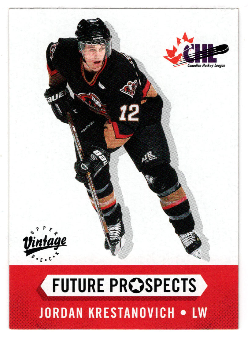Jordan Krestanovich RC - Future Prospects (NHL Hockey Card) 2000-01 Upper Deck Vintage # 398 Mint