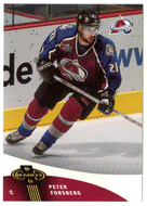 Peter Forsberg - Colorado Avalanche (NHL Hockey Card) 2000-01 Upper Deck Heroes # 31 Mint