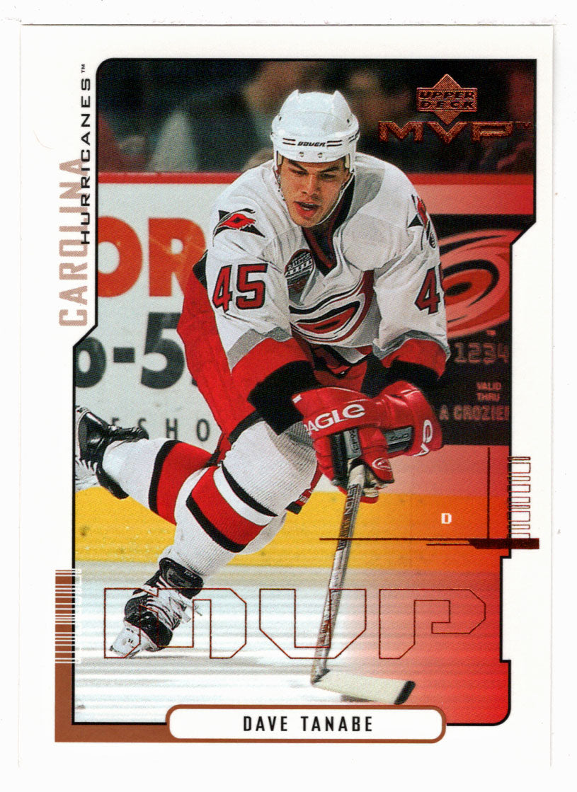 Dave Tanabe - Carolina Hurricanes (NHL Hockey Card) 2000-01 Upper Deck MVP # 36 Mint