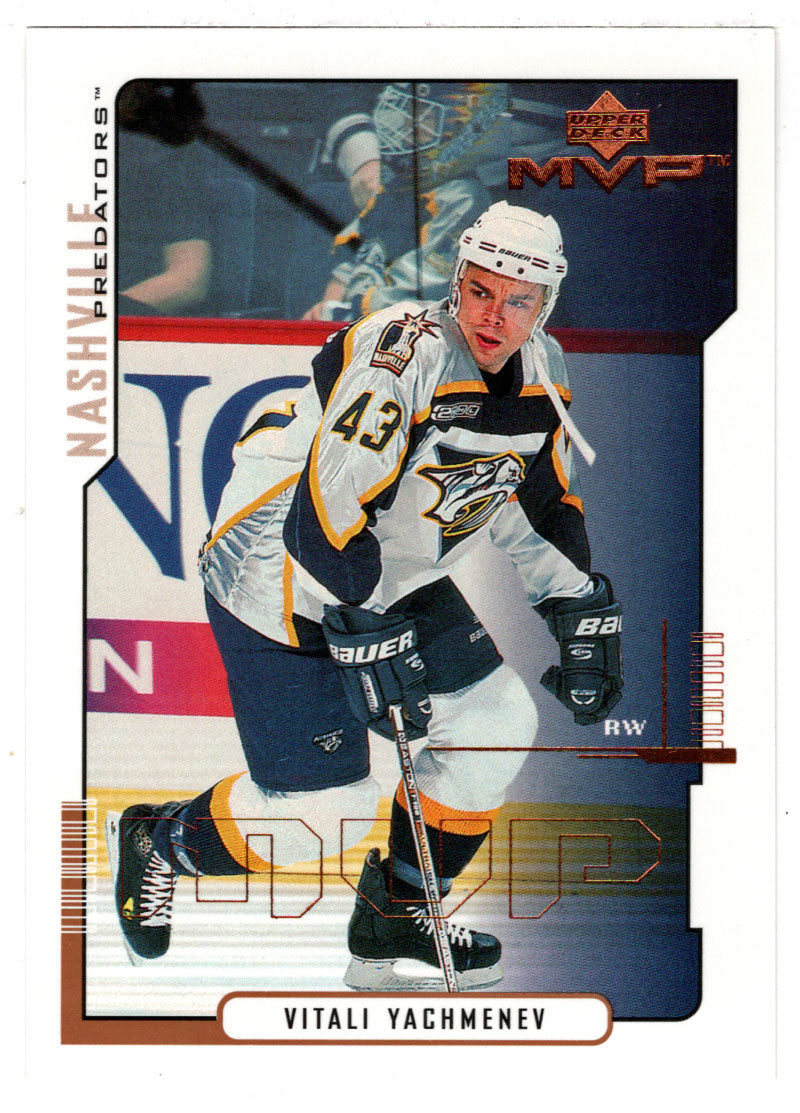 Vitali Yachmenev - Nashville Predators (NHL Hockey Card) 2000-01 Upper Deck MVP # 100 Mint