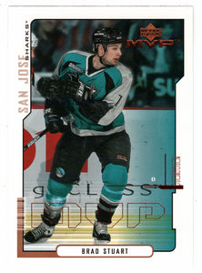 Brad Stuart - San Jose Sharks (NHL Hockey Card) 2000-01 Upper Deck MVP # 147 Mint
