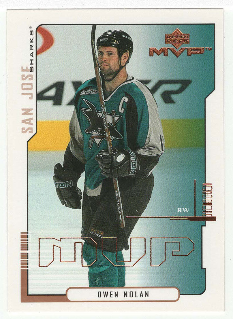 Owen Nolan - San Jose Sharks (NHL Hockey Card) 2000-01 Upper Deck MVP # 150 Mint