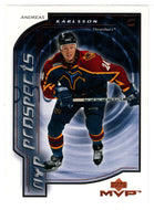 Andreas Karlsson - Atlanta Thrashers - MVP Prospects (NHL Hockey Card) 2000-01 Upper Deck MVP # 185 Mint