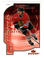 Chris Herperger - Chicago Blackhawks - MVP Prospects (NHL Hockey Card) 2000-01 Upper Deck MVP # 189 Mint