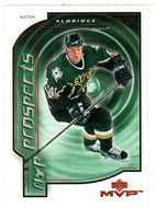Keith Aldridge RC - Dallas Stars - MVP Prospects (NHL Hockey Card) 2000-01 Upper Deck MVP # 192 Mint