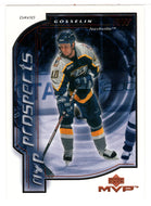 David Gosselin RC - Nashville Predators - MVP Prospects (NHL Hockey Card) 2000-01 Upper Deck MVP # 195 Mint